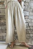 Loom & Thread Pin Tuck Pant Washed Oat /41=